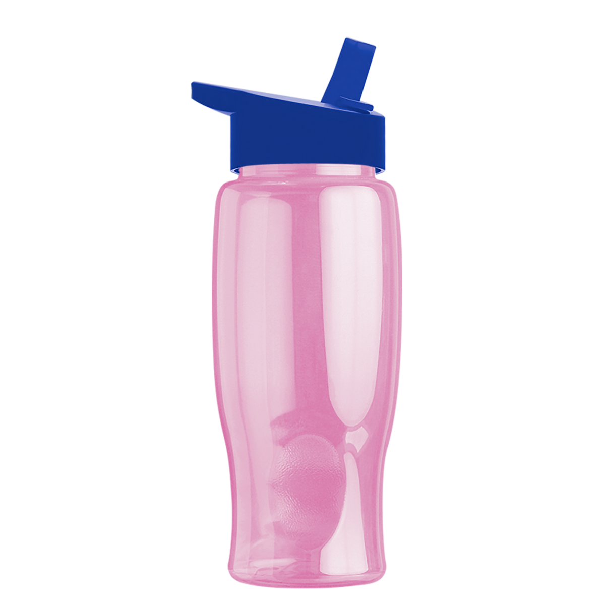 Custom logo Poly+ Bottle with Flip-Straw Lid - 27 oz.