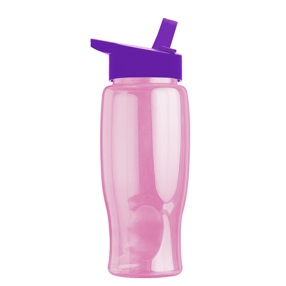 Custom logo Poly+ Bottle with Flip-Straw Lid - 27 oz.