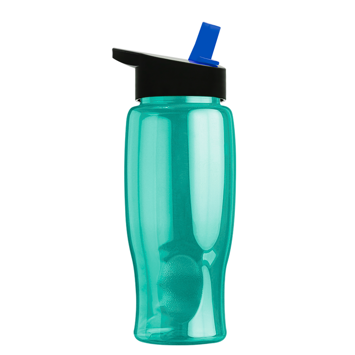 Custom logo Poly+ Bottle with Flip-Straw Lid - 27 oz.