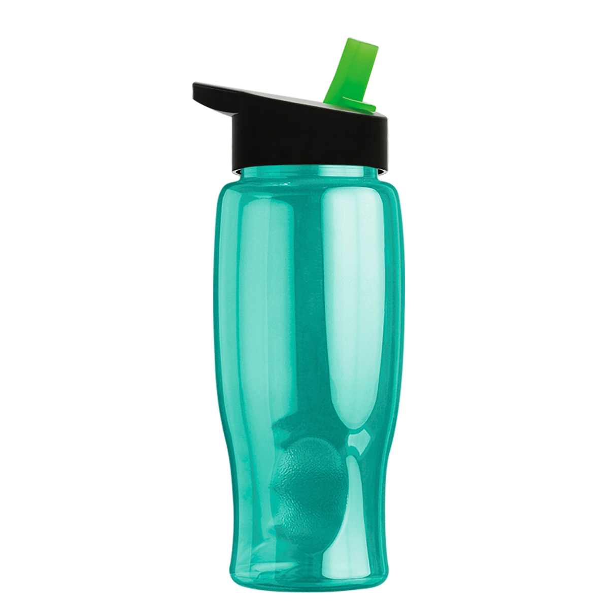 Custom logo Poly+ Bottle with Flip-Straw Lid - 27 oz.