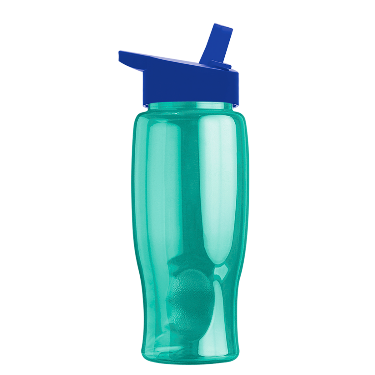 Custom logo Poly+ Bottle with Flip-Straw Lid - 27 oz.