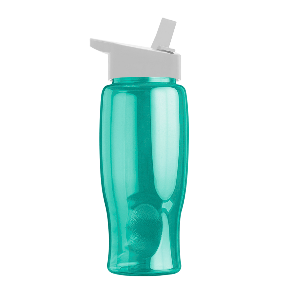 Custom logo Poly+ Bottle with Flip-Straw Lid - 27 oz.