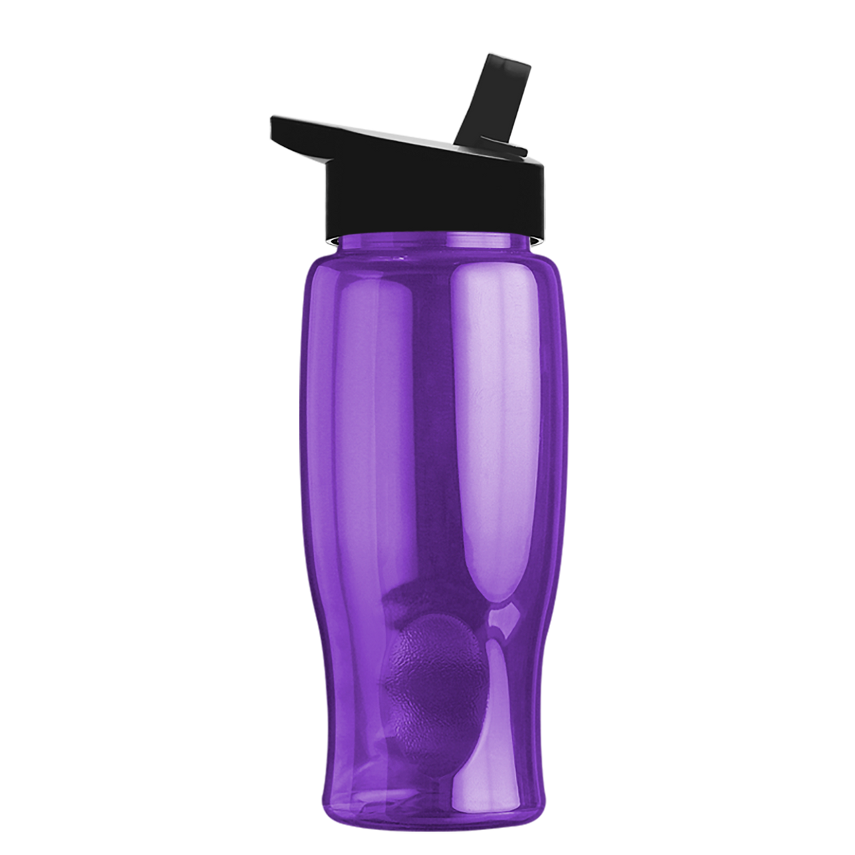 Custom logo Poly+ Bottle with Flip-Straw Lid - 27 oz.