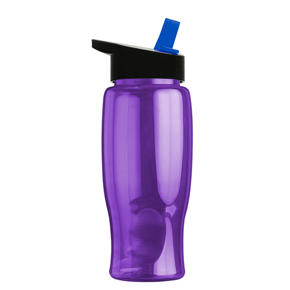 Custom logo Poly+ Bottle with Flip-Straw Lid - 27 oz.