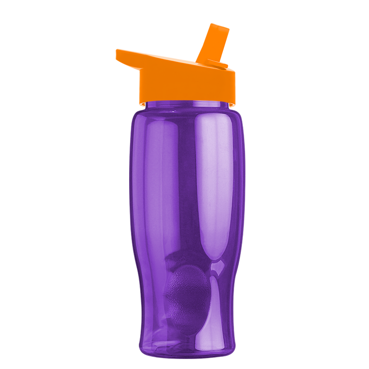 Custom logo Poly+ Bottle with Flip-Straw Lid - 27 oz.