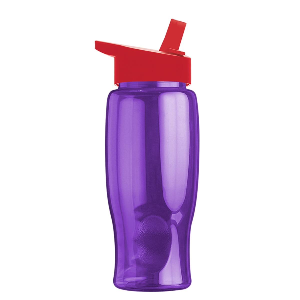 Custom logo Poly+ Bottle with Flip-Straw Lid - 27 oz.