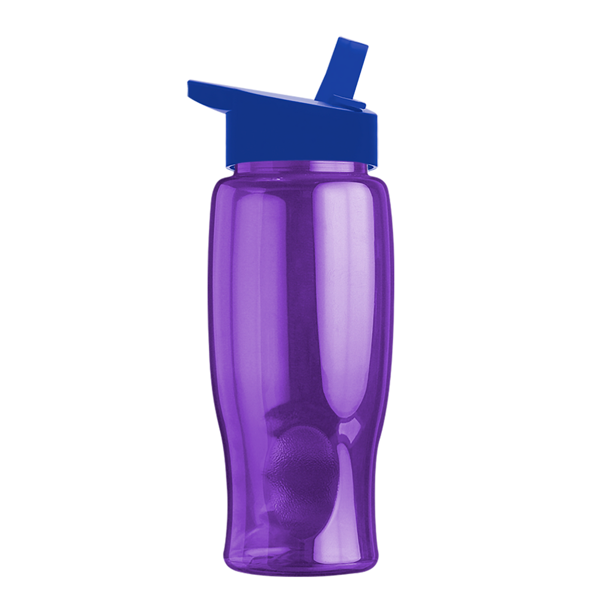 Custom logo Poly+ Bottle with Flip-Straw Lid - 27 oz.
