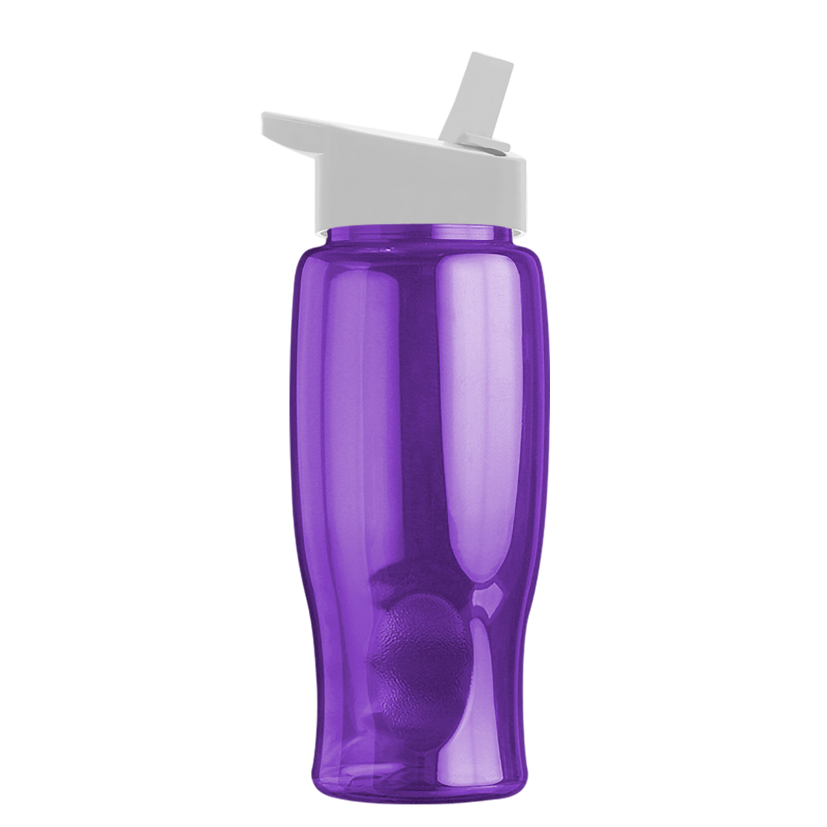 Custom logo Poly+ Bottle with Flip-Straw Lid - 27 oz.
