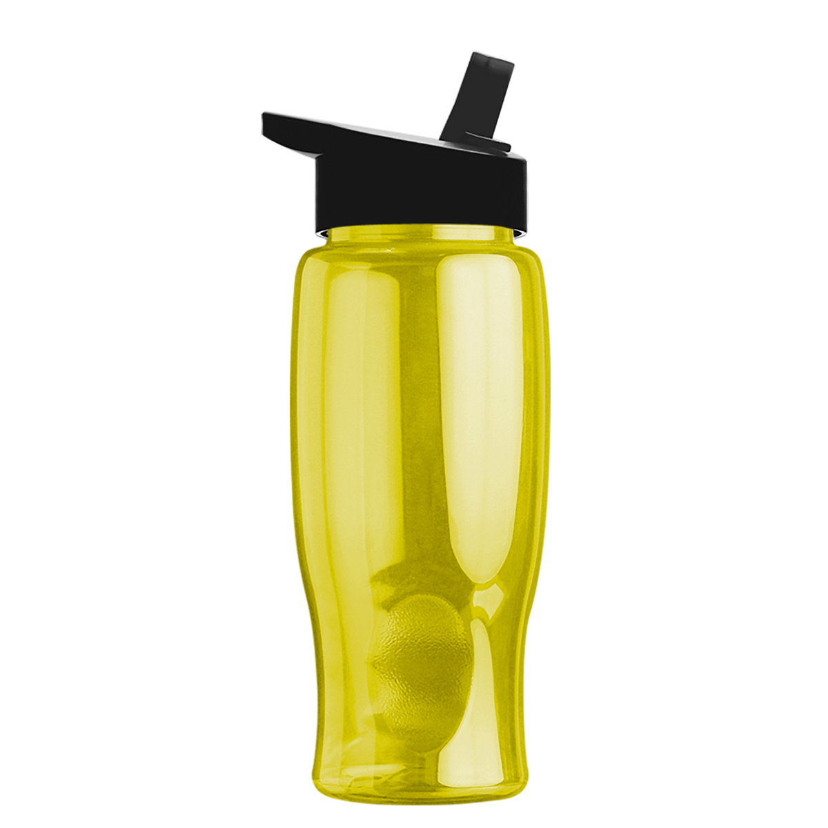 Custom logo Poly+ Bottle with Flip-Straw Lid - 27 oz.
