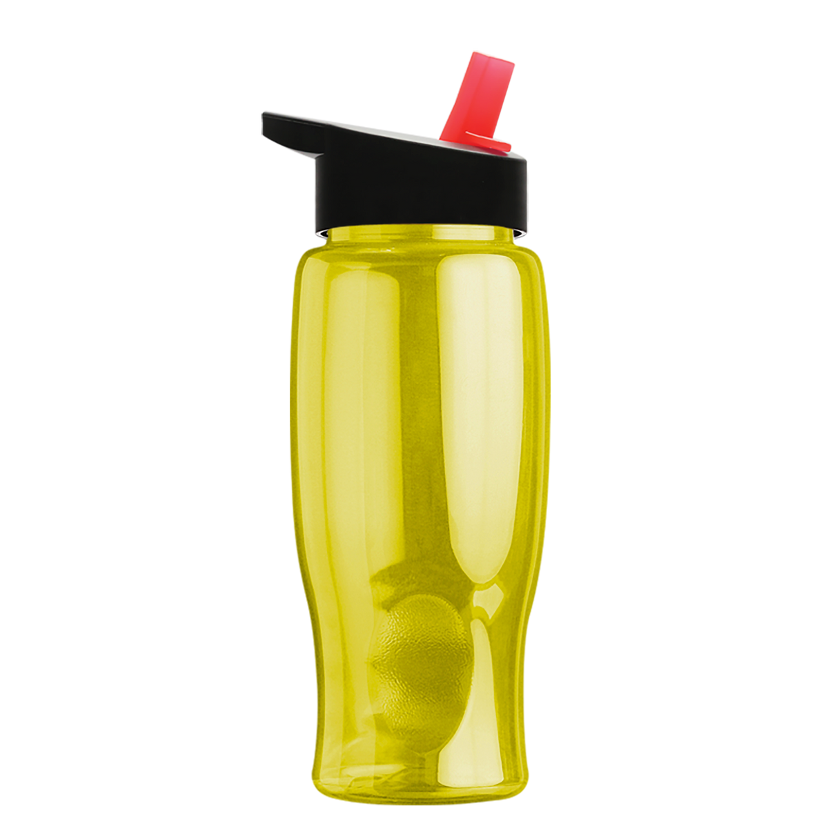 Custom logo Poly+ Bottle with Flip-Straw Lid - 27 oz.