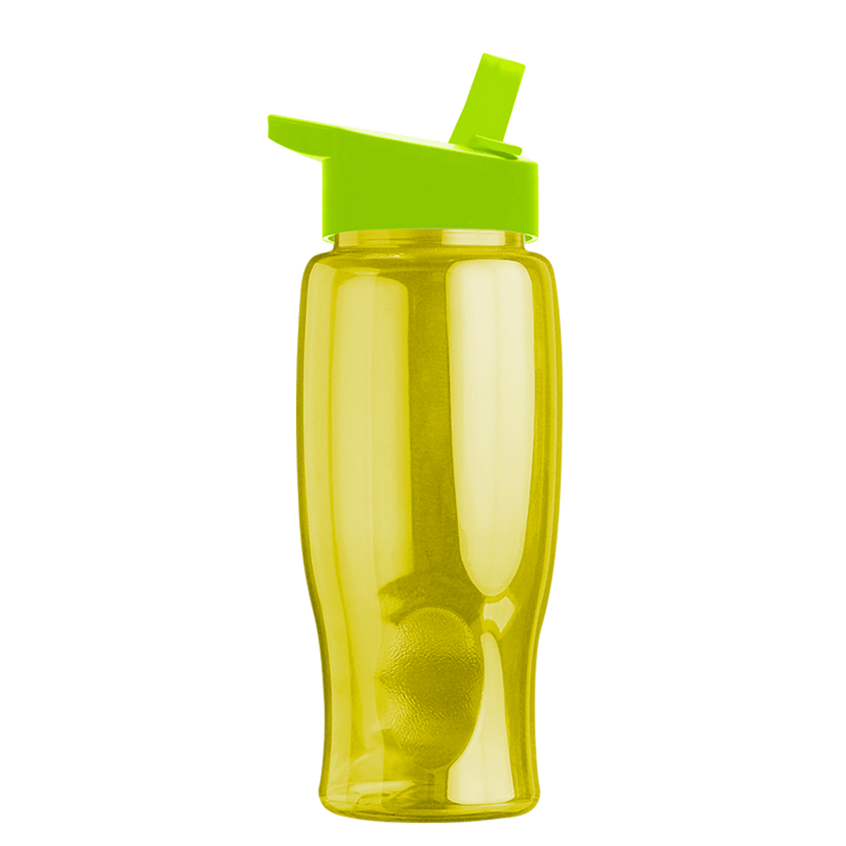 Custom logo Poly+ Bottle with Flip-Straw Lid - 27 oz.