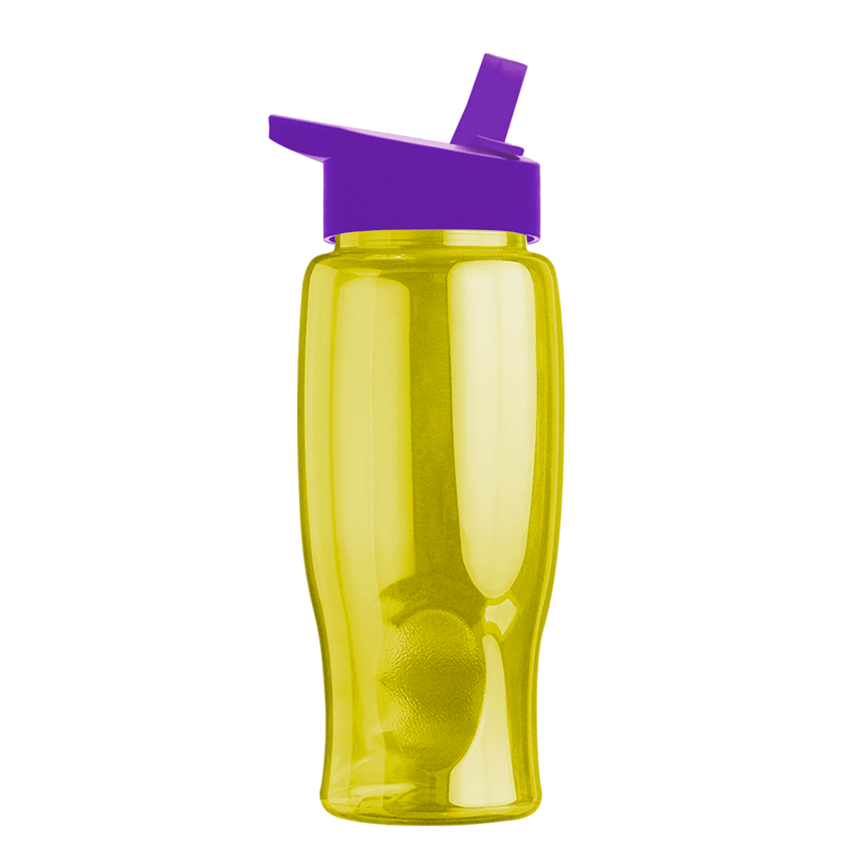 Custom logo Poly+ Bottle with Flip-Straw Lid - 27 oz.