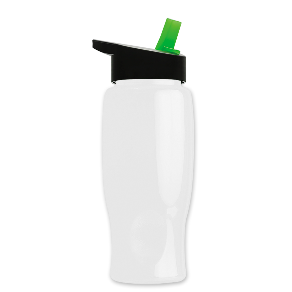 Custom logo Poly+ Bottle with Flip-Straw Lid - 27 oz.