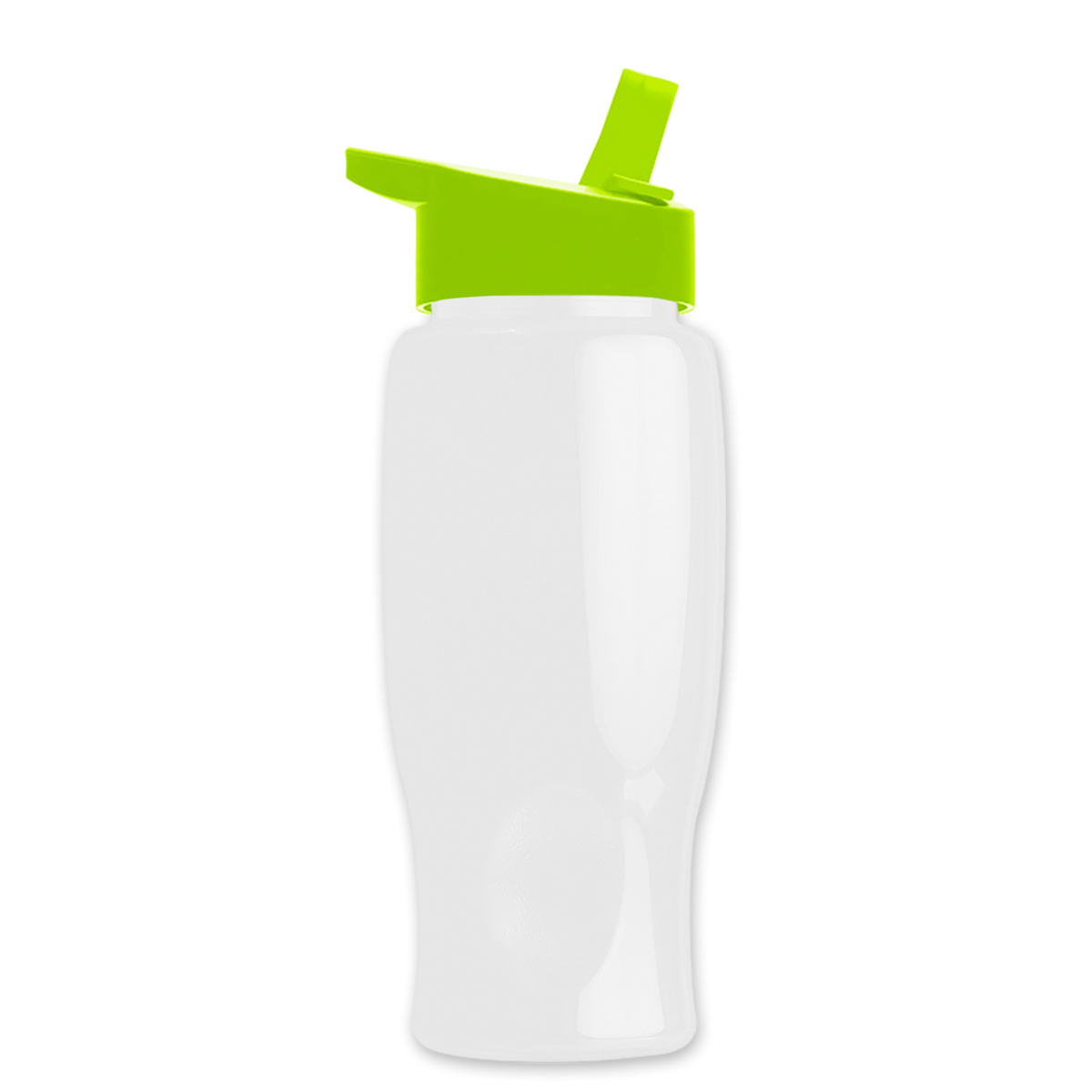 Custom logo Poly+ Bottle with Flip-Straw Lid - 27 oz.