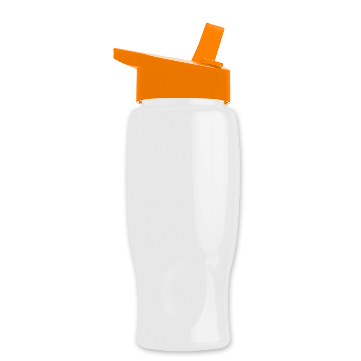 Custom logo Poly+ Bottle with Flip-Straw Lid - 27 oz.