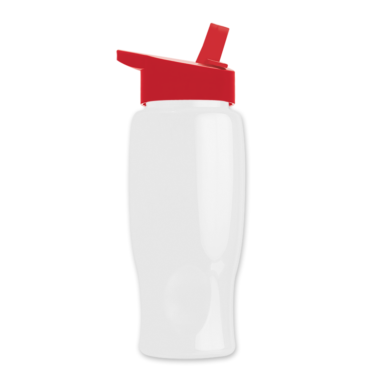 Custom logo Poly+ Bottle with Flip-Straw Lid - 27 oz.