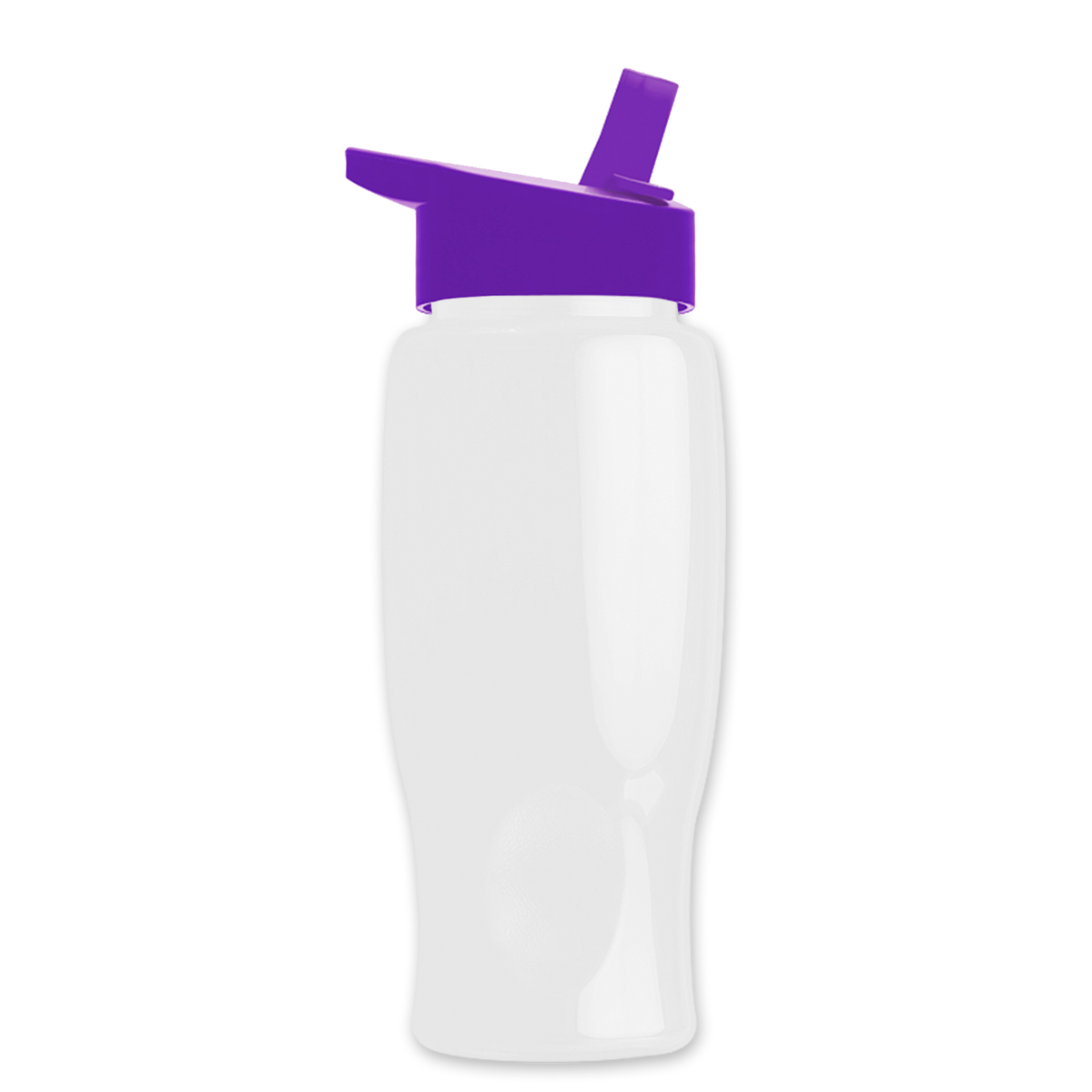 Custom logo Poly+ Bottle with Flip-Straw Lid - 27 oz.