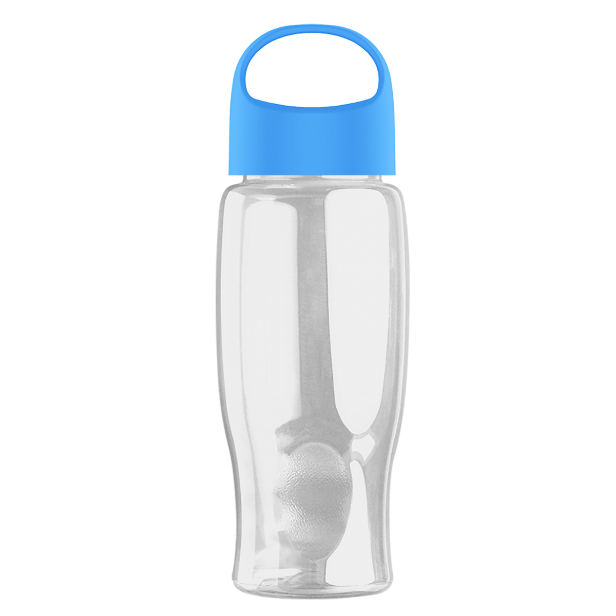 Custom logo Poly+ Bottle with Oval Crest Lid - 27 oz.