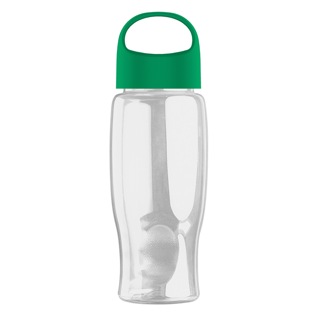 Custom logo Poly+ Bottle with Oval Crest Lid - 27 oz.