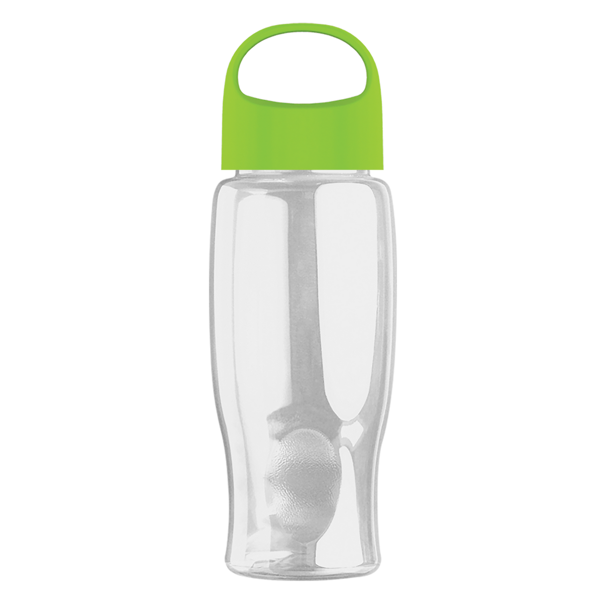 Custom logo Poly+ Bottle with Oval Crest Lid - 27 oz.