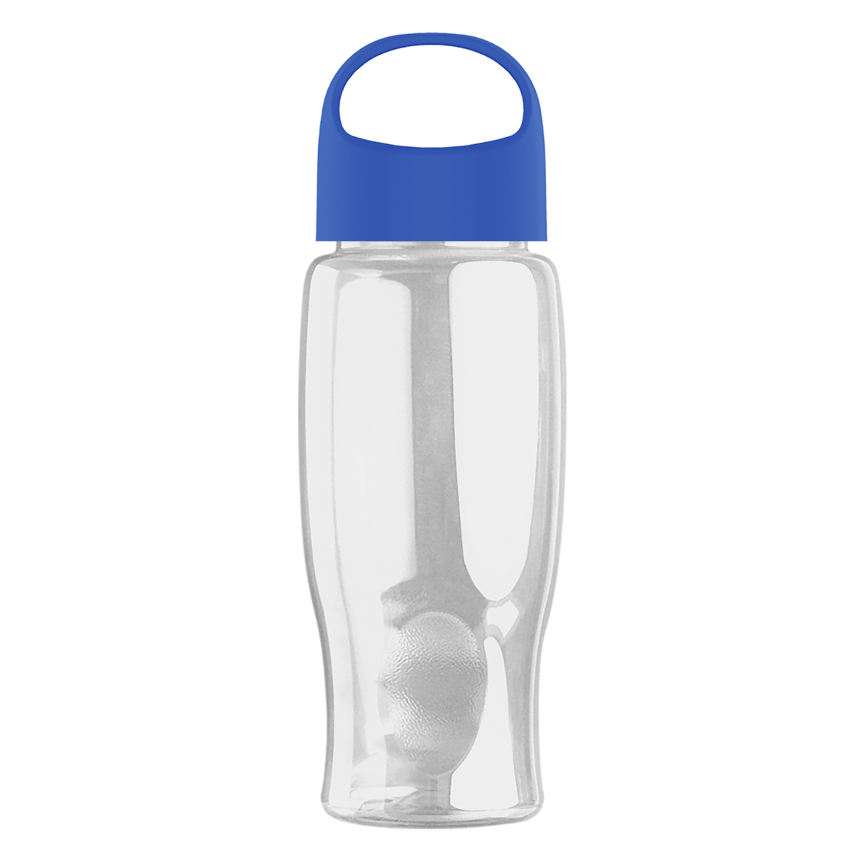 Custom logo Poly+ Bottle with Oval Crest Lid - 27 oz.