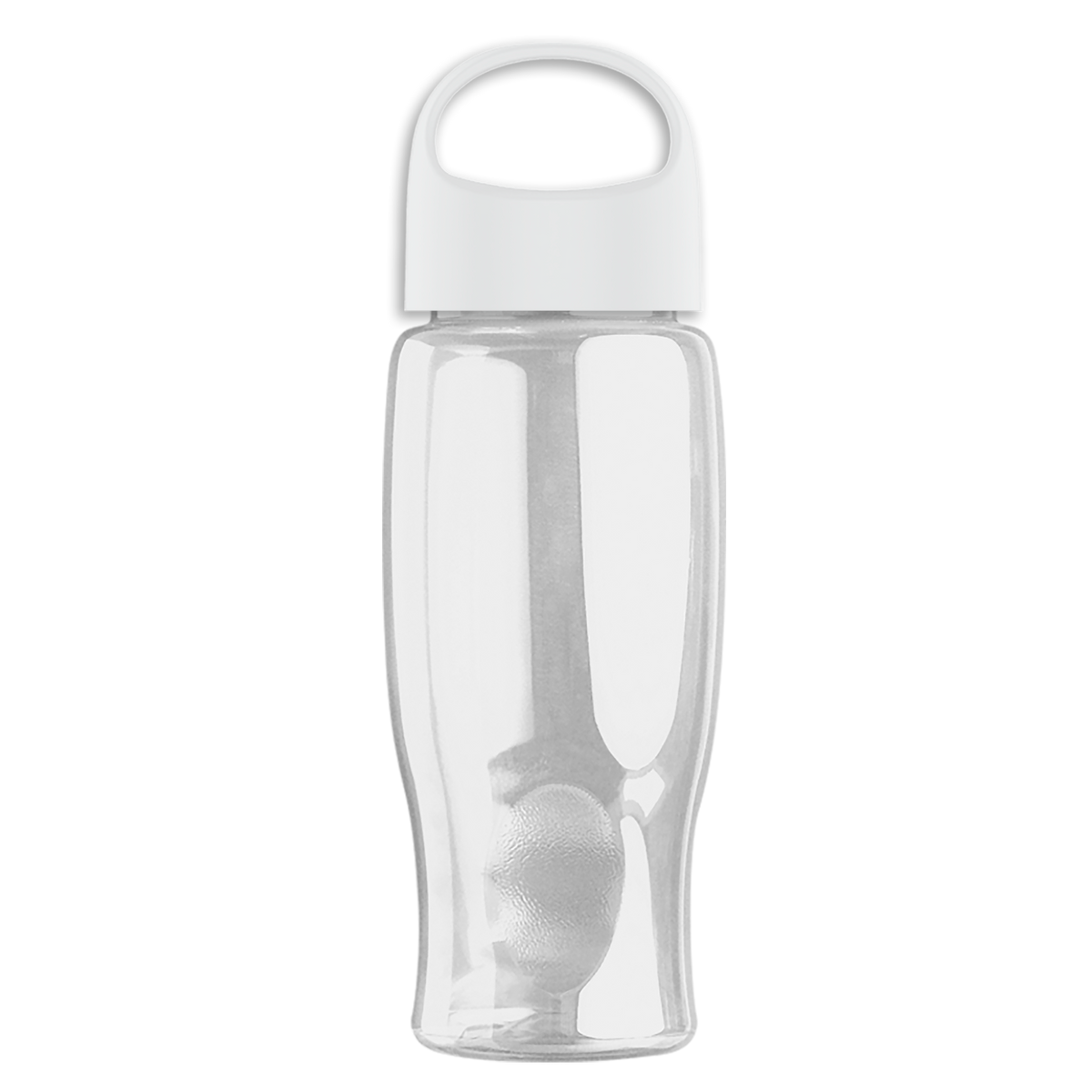 Custom logo Poly+ Bottle with Oval Crest Lid - 27 oz.