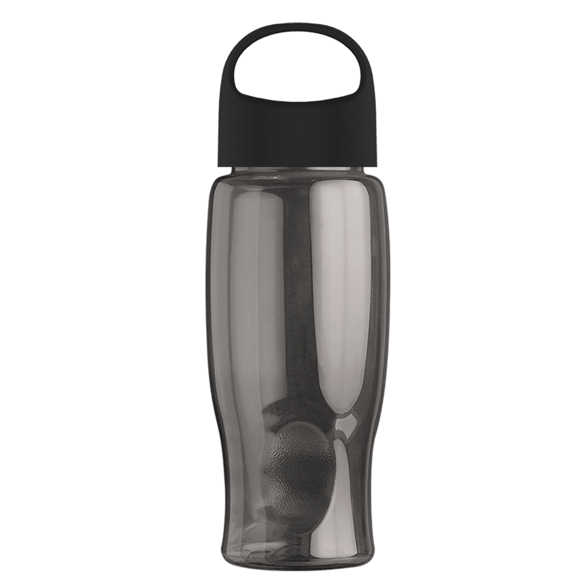 Custom logo Poly+ Bottle with Oval Crest Lid - 27 oz.