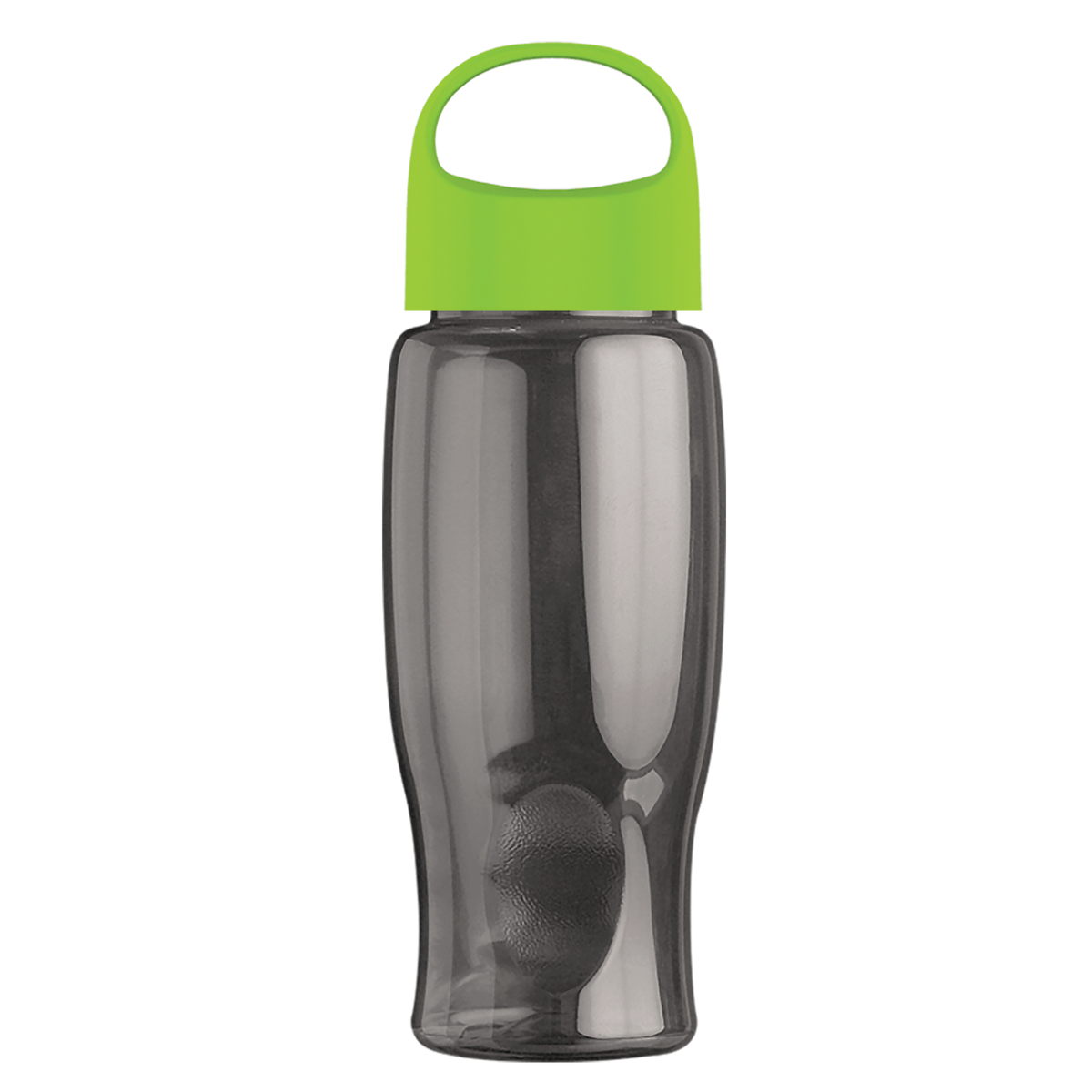 Custom logo Poly+ Bottle with Oval Crest Lid - 27 oz.