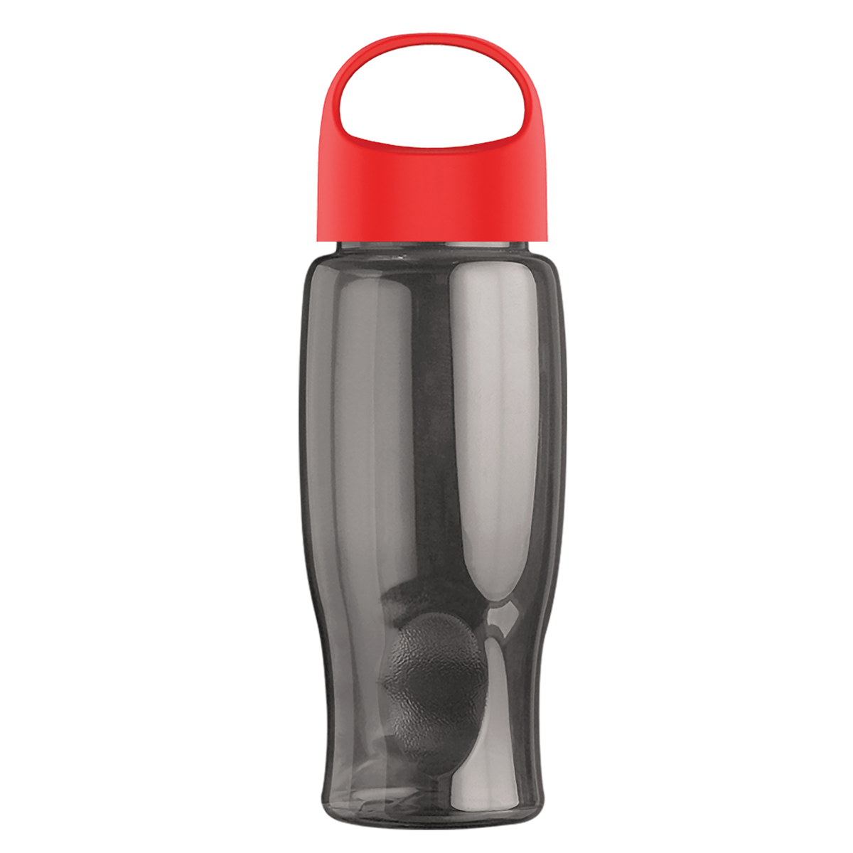 Custom logo Poly+ Bottle with Oval Crest Lid - 27 oz.