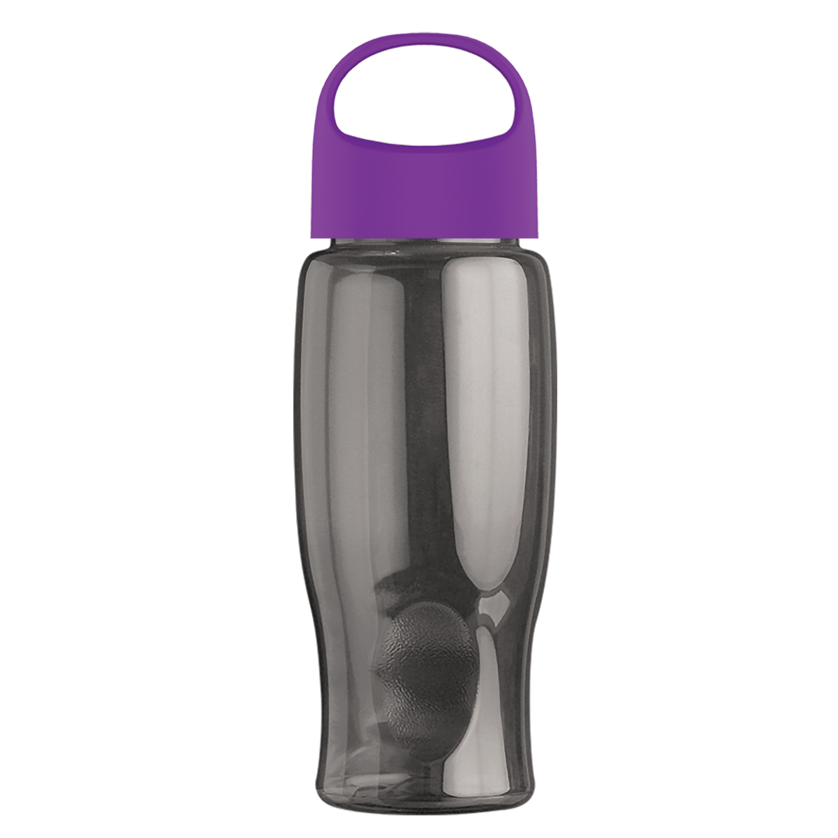 Custom logo Poly+ Bottle with Oval Crest Lid - 27 oz.