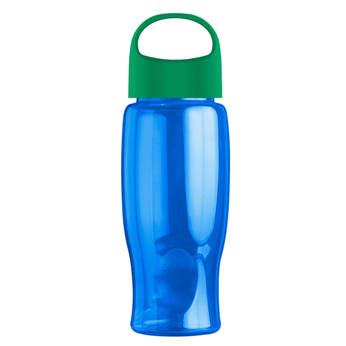 Custom logo Poly+ Bottle with Oval Crest Lid - 27 oz.