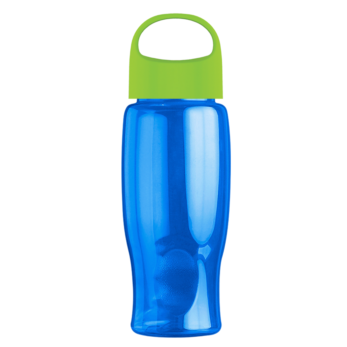 Custom logo Poly+ Bottle with Oval Crest Lid - 27 oz.