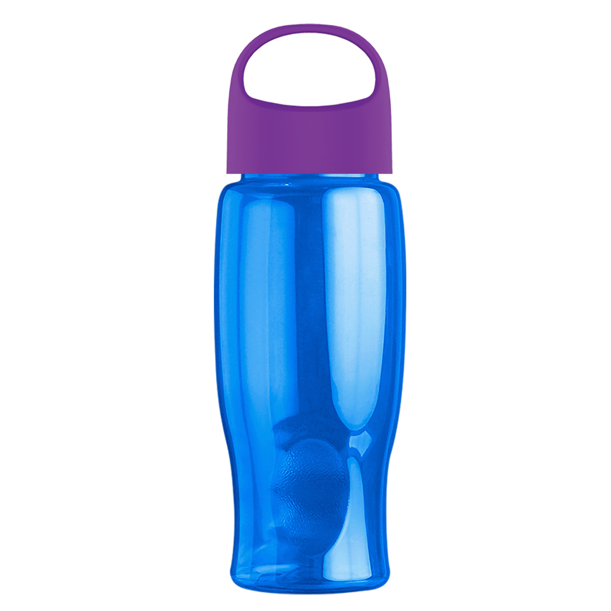 Custom logo Poly+ Bottle with Oval Crest Lid - 27 oz.