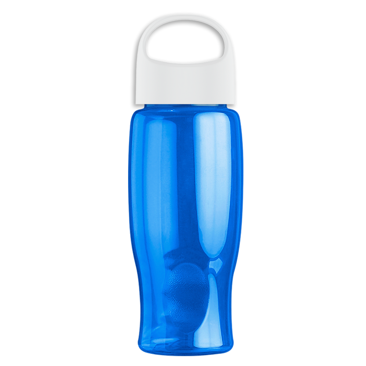 Custom logo Poly+ Bottle with Oval Crest Lid - 27 oz.