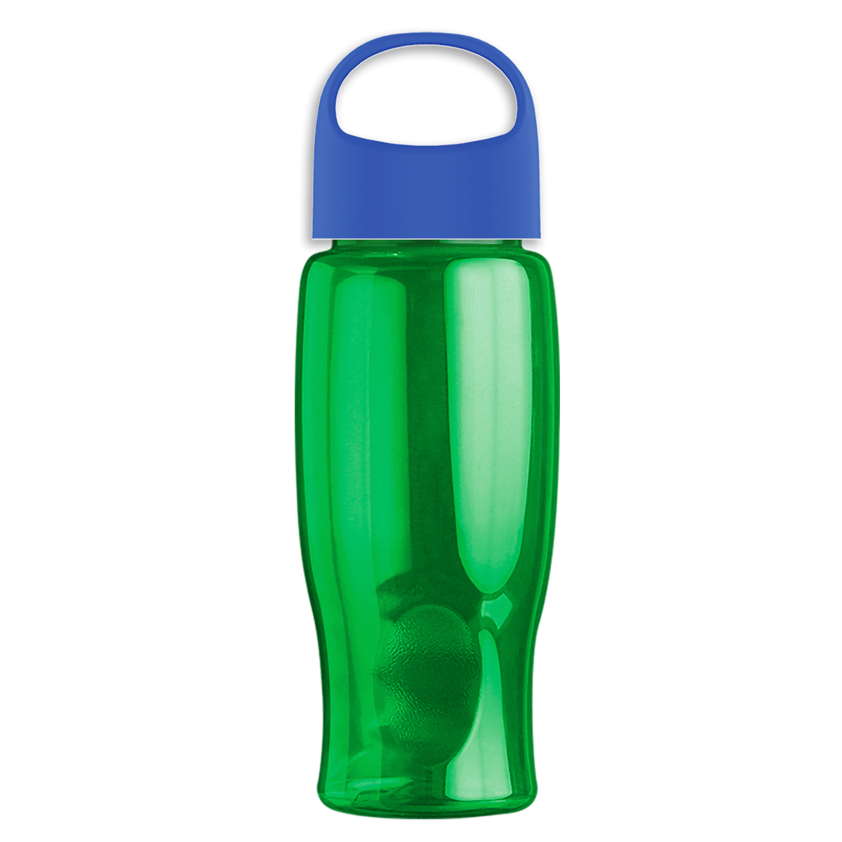 Custom logo Poly+ Bottle with Oval Crest Lid - 27 oz.