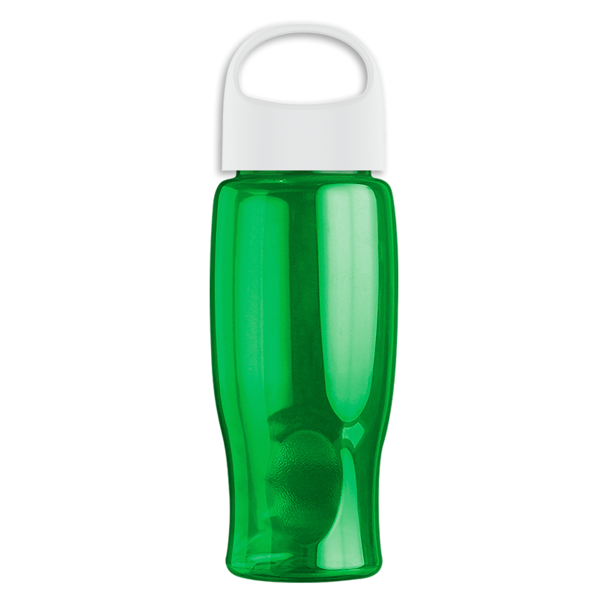 Custom logo Poly+ Bottle with Oval Crest Lid - 27 oz.