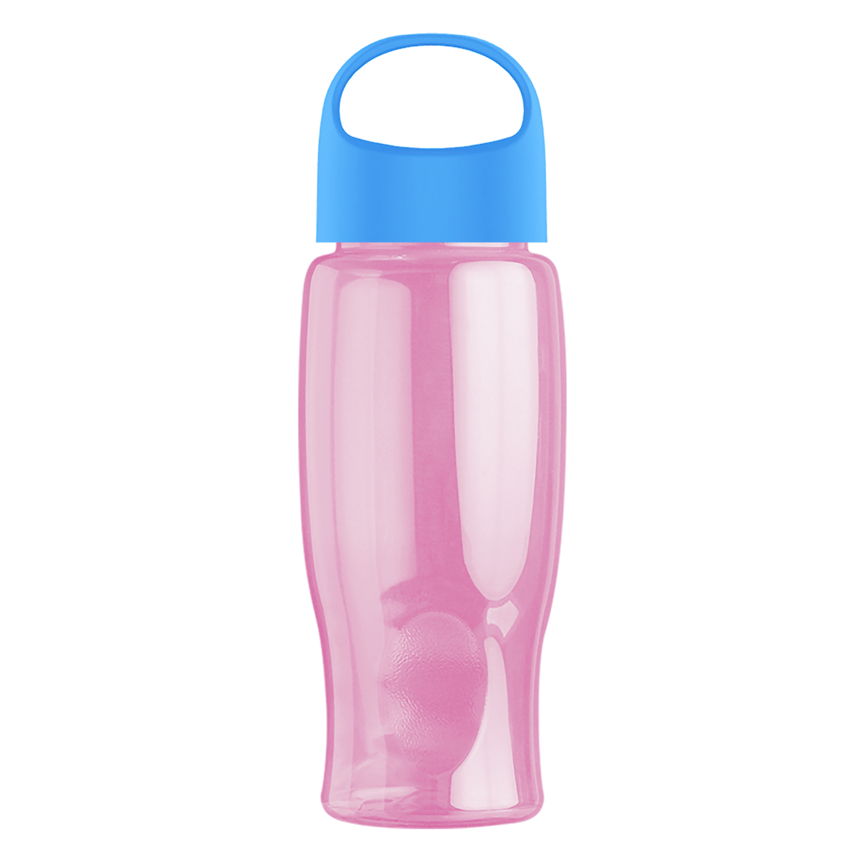 Custom logo Poly+ Bottle with Oval Crest Lid - 27 oz.