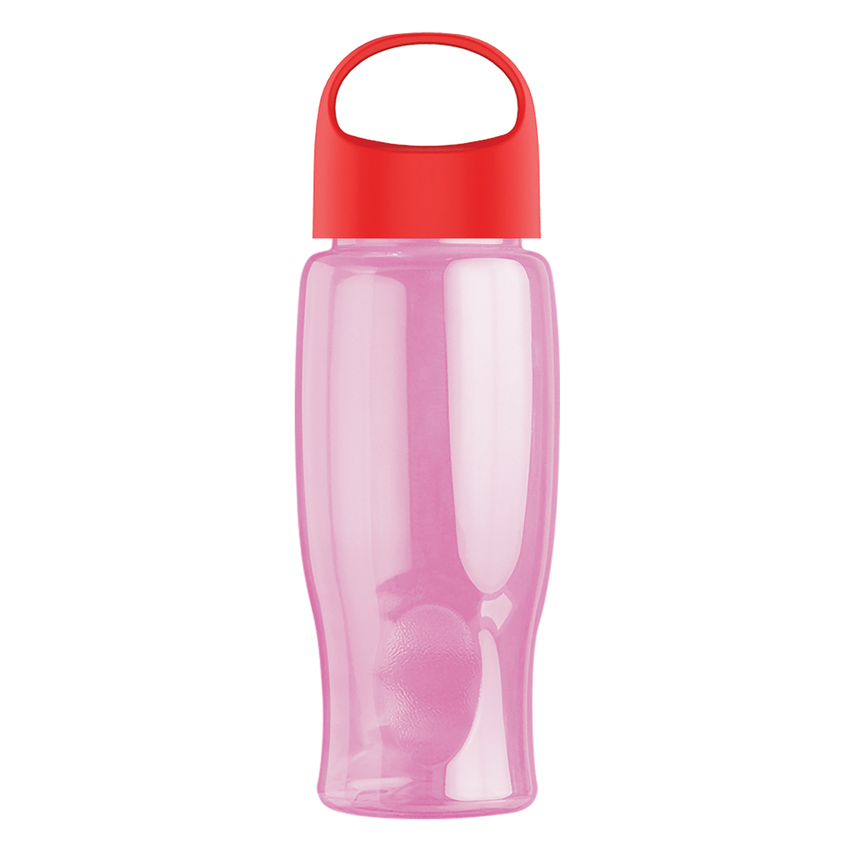 Custom logo Poly+ Bottle with Oval Crest Lid - 27 oz.