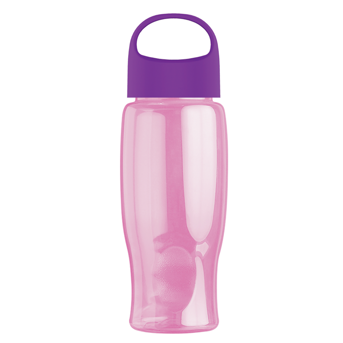 Custom logo Poly+ Bottle with Oval Crest Lid - 27 oz.