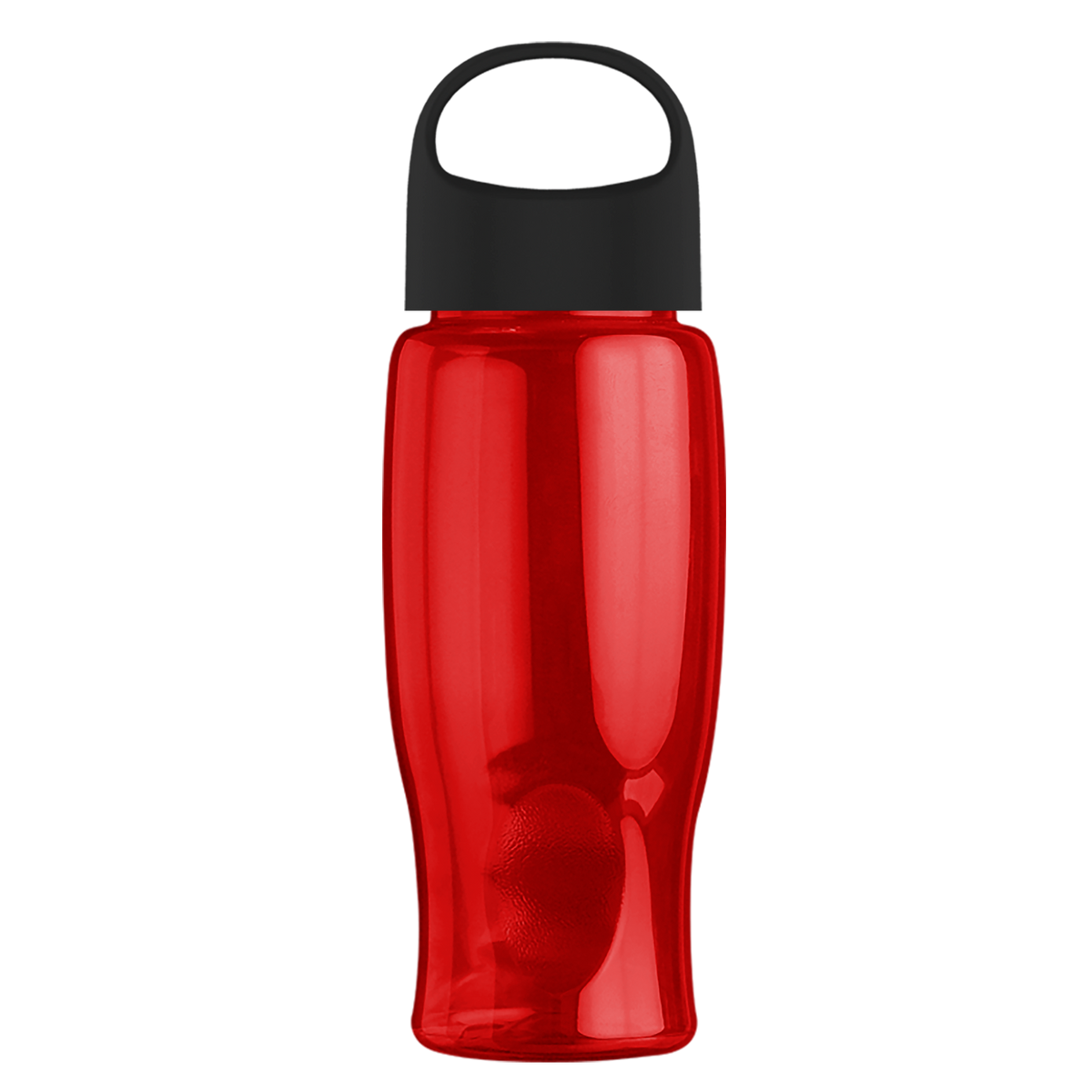 Custom logo Poly+ Bottle with Oval Crest Lid - 27 oz.