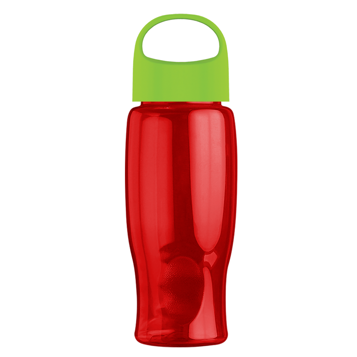 Custom logo Poly+ Bottle with Oval Crest Lid - 27 oz.
