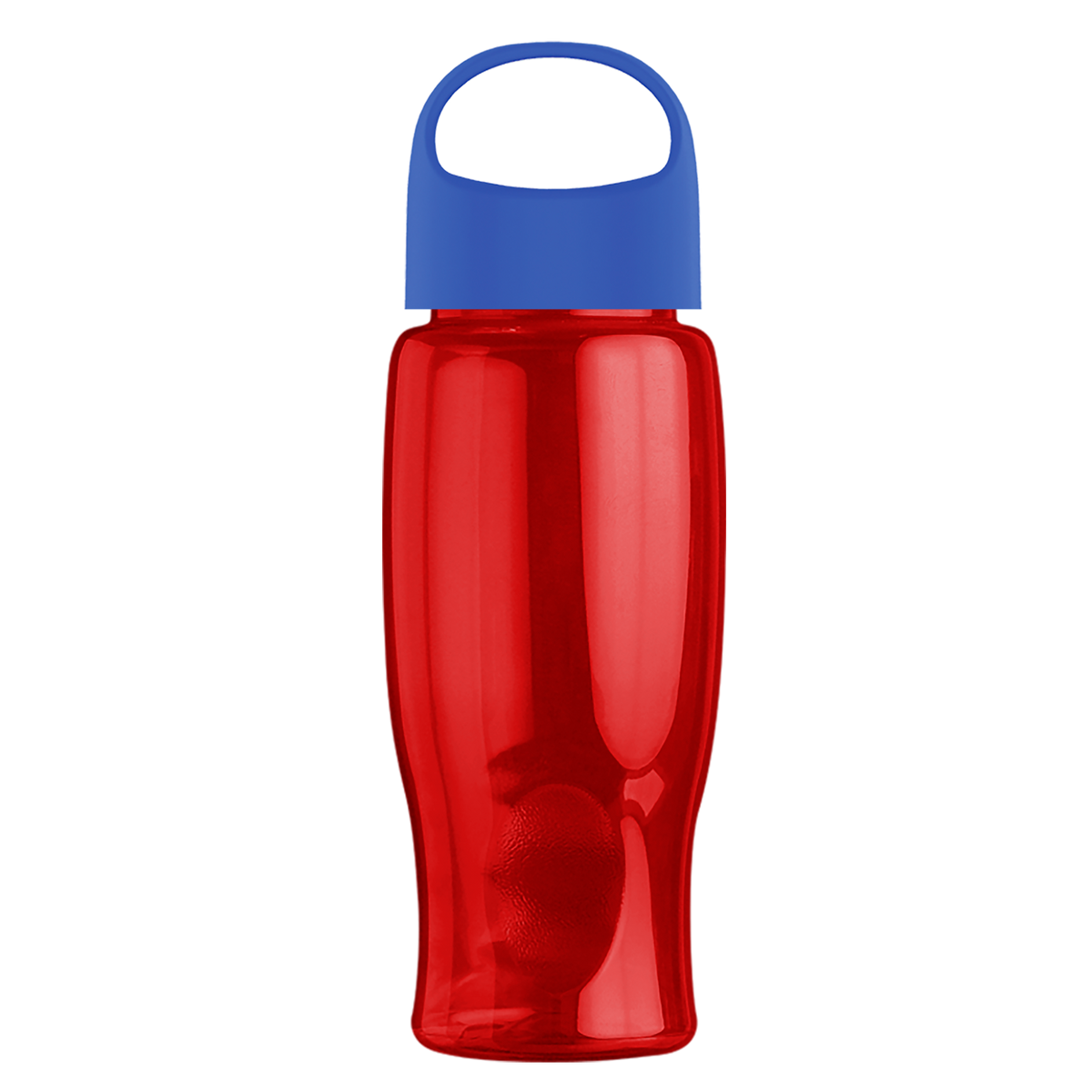 Custom logo Poly+ Bottle with Oval Crest Lid - 27 oz.