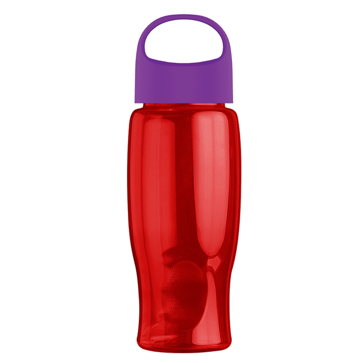 Custom logo Poly+ Bottle with Oval Crest Lid - 27 oz.