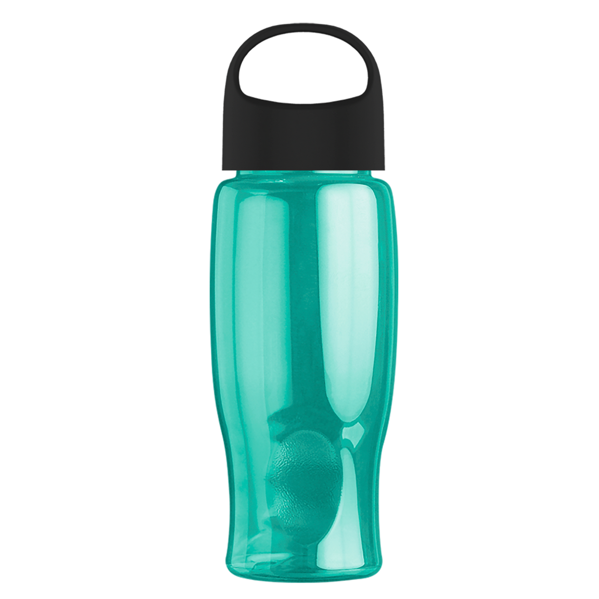 Custom logo Poly+ Bottle with Oval Crest Lid - 27 oz.