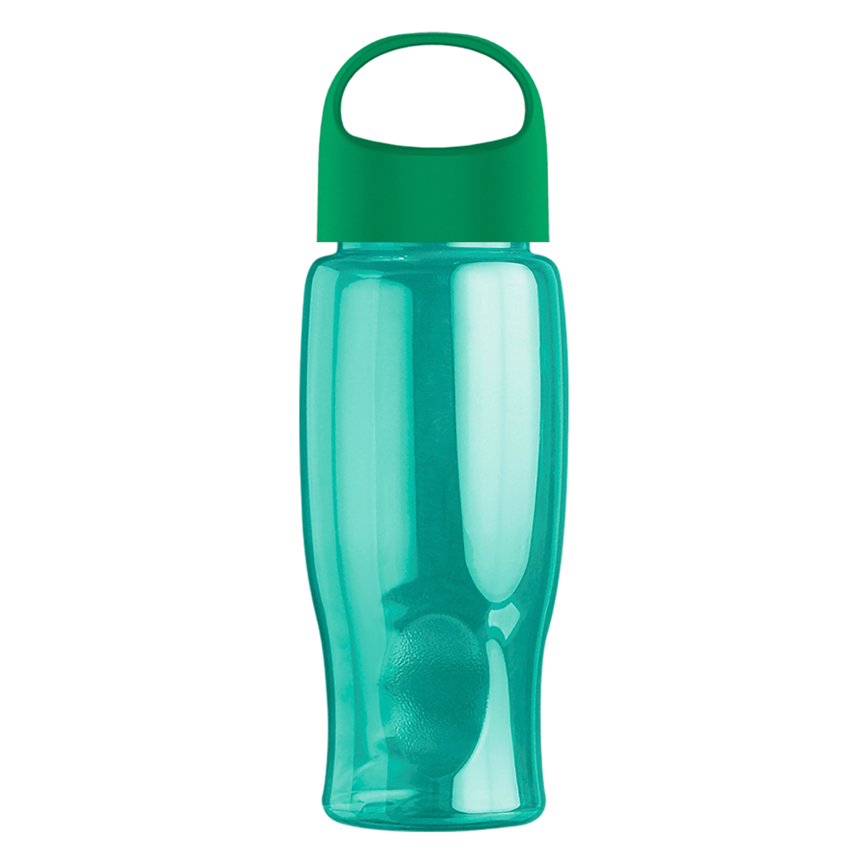 Custom logo Poly+ Bottle with Oval Crest Lid - 27 oz.