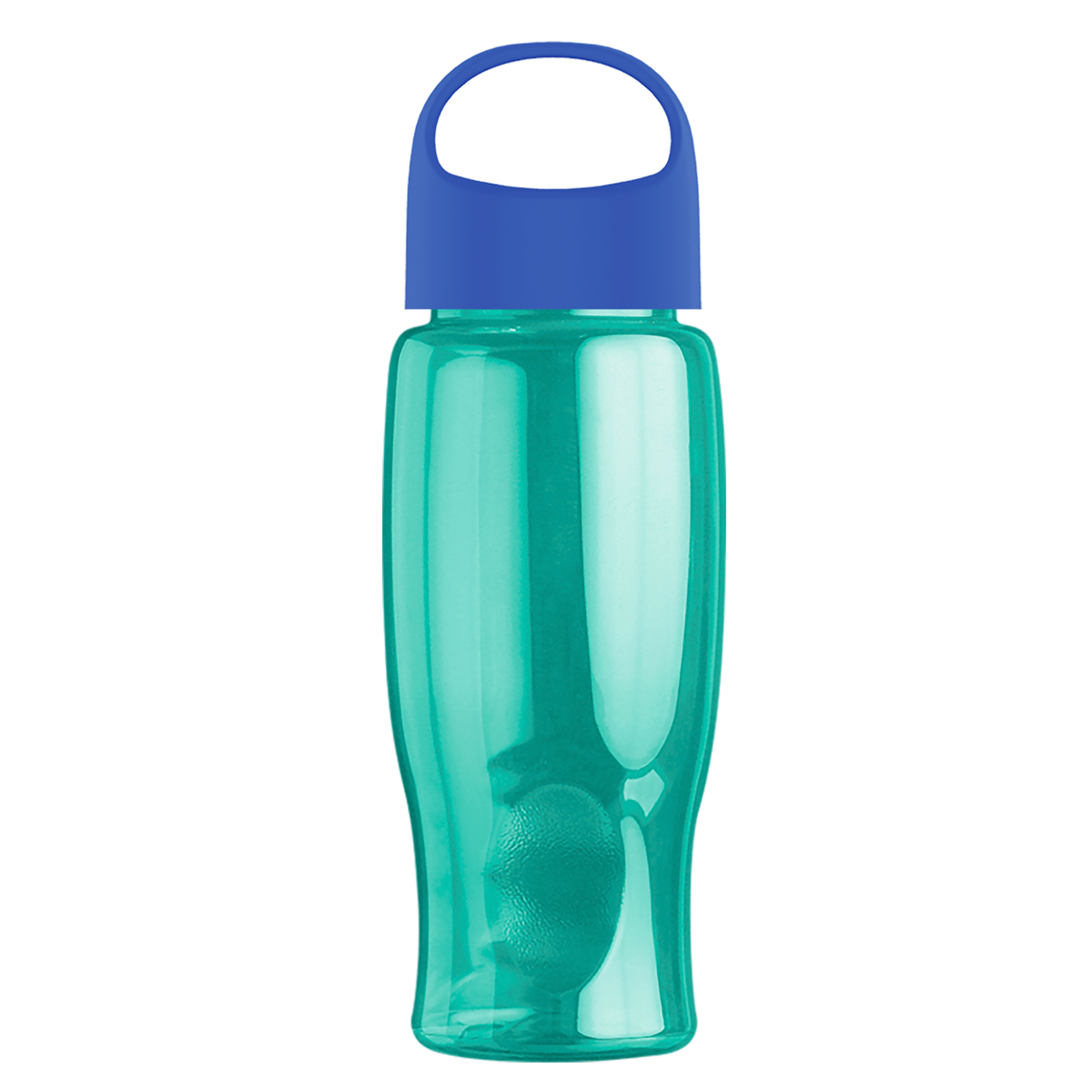 Custom logo Poly+ Bottle with Oval Crest Lid - 27 oz.