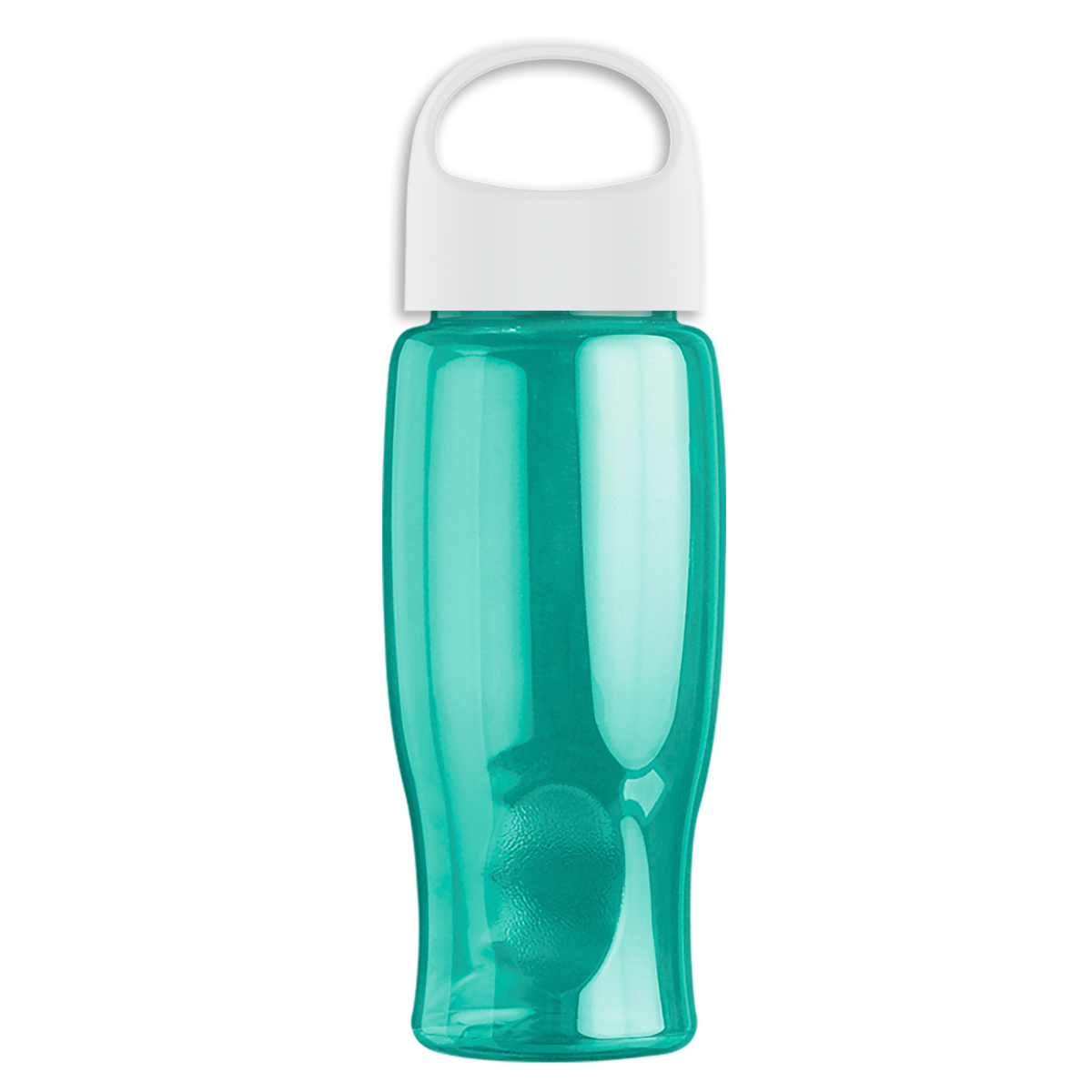 Custom logo Poly+ Bottle with Oval Crest Lid - 27 oz.