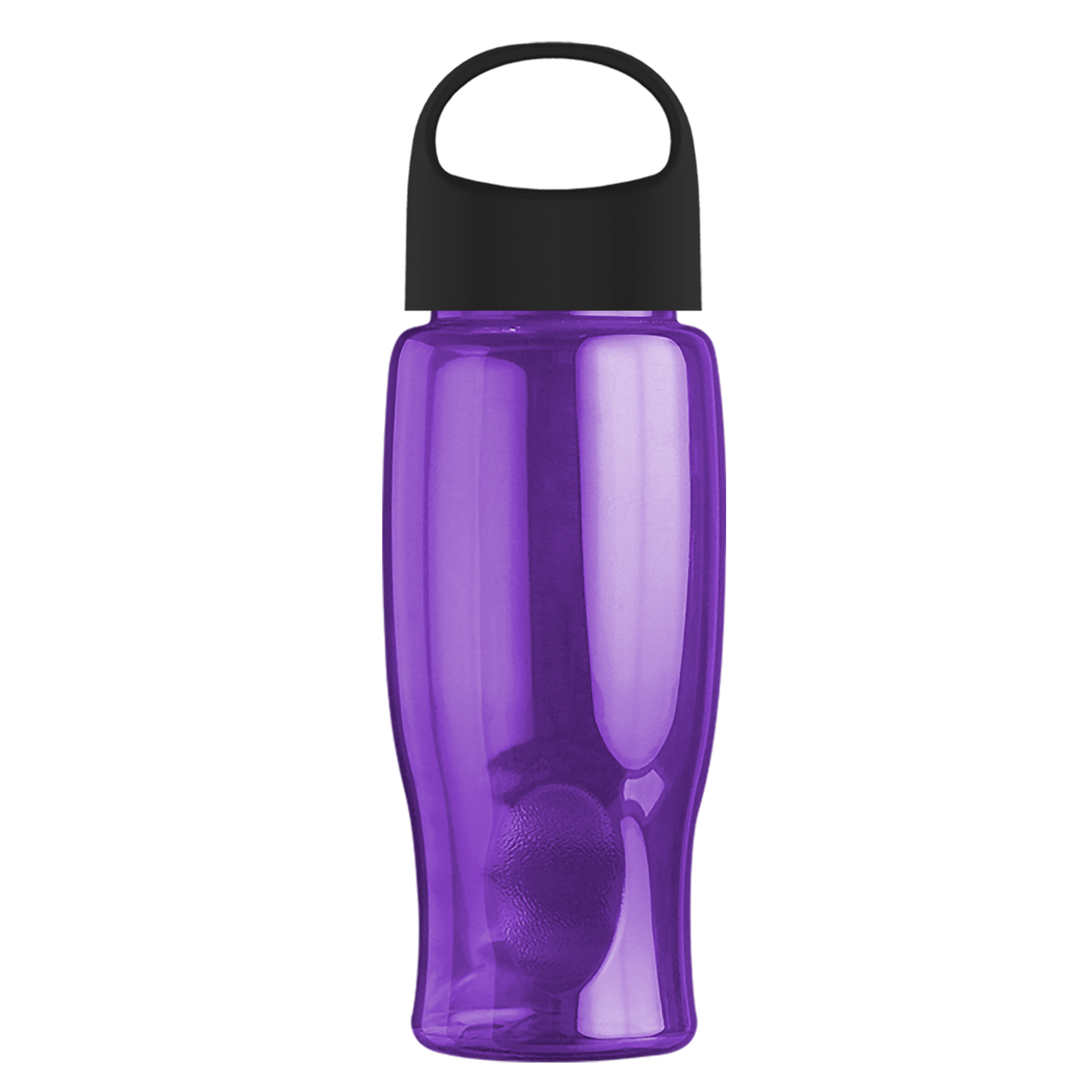 Custom logo Poly+ Bottle with Oval Crest Lid - 27 oz.