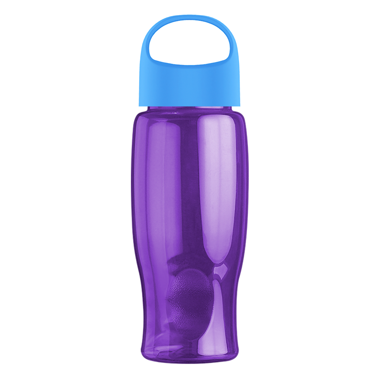 Custom logo Poly+ Bottle with Oval Crest Lid - 27 oz.