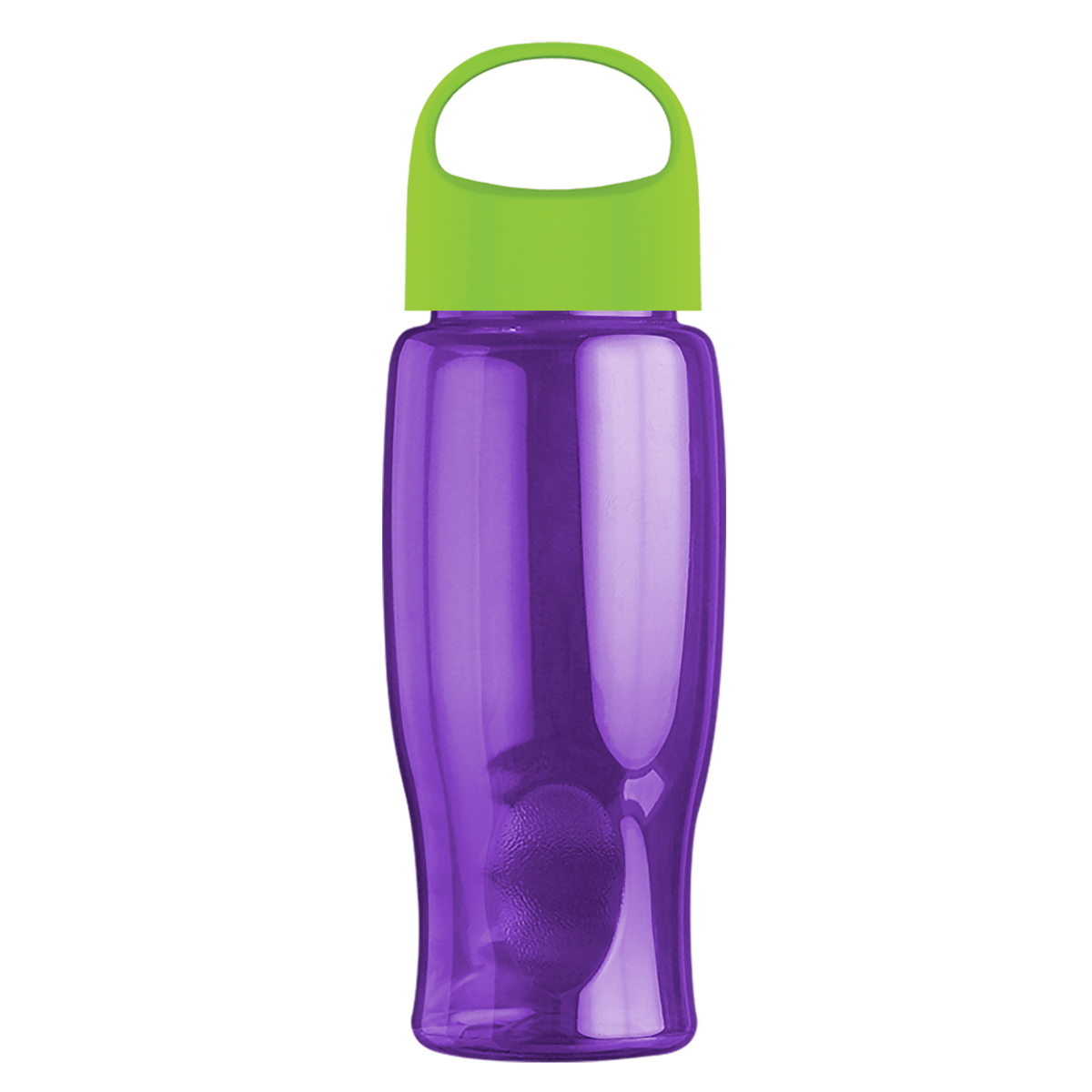 Custom logo Poly+ Bottle with Oval Crest Lid - 27 oz.